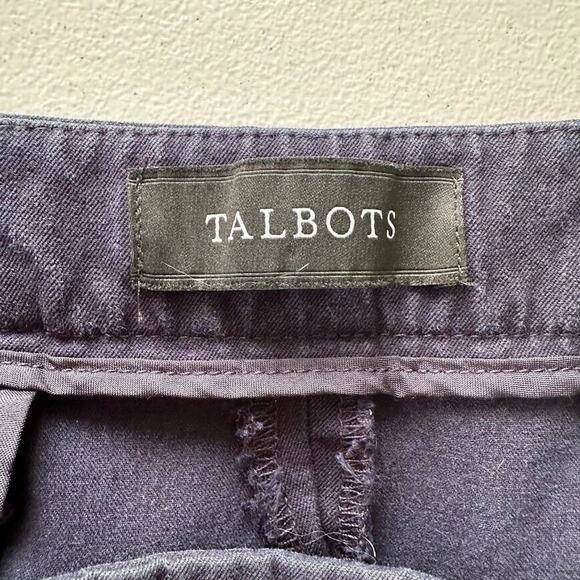 Talbots Chatham Ankle Pants Side Zipper Womens Navy Blue Size 14 Petite Stretch - Picture 4 of 7